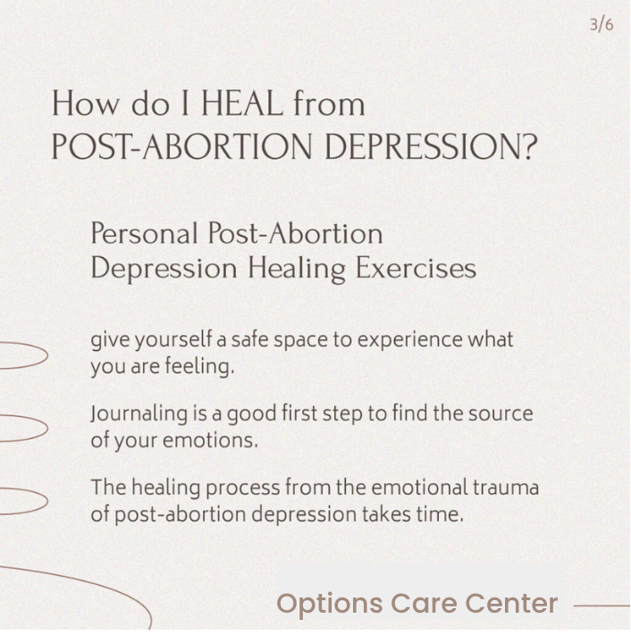 How do I heal from Post-Abortion Depression